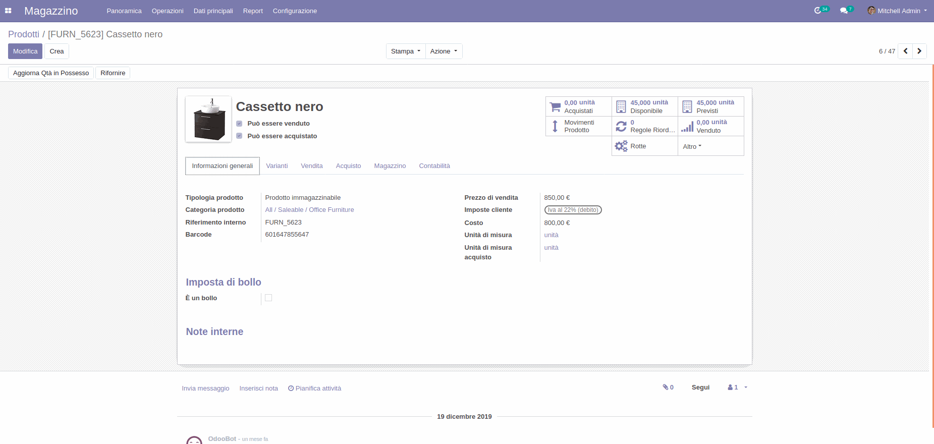Software gestione magazzino schermata prodotto blog Software gestione magazzino schermata prodotto blog