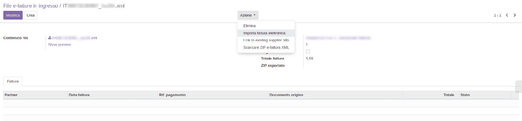Odoo • Testo e immagine